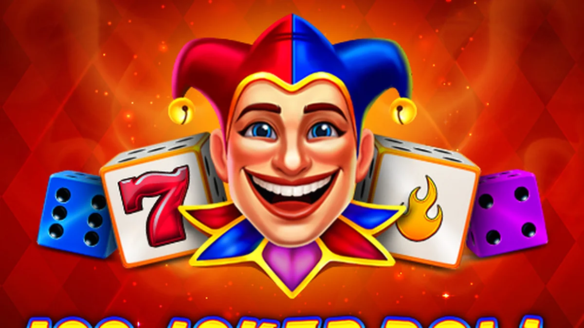 Tampilan visual ceria dari permainan slot 100 Joker Roll
